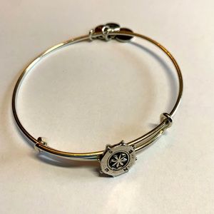 3/$15 Alex and Ani sliding compass silver bracelet